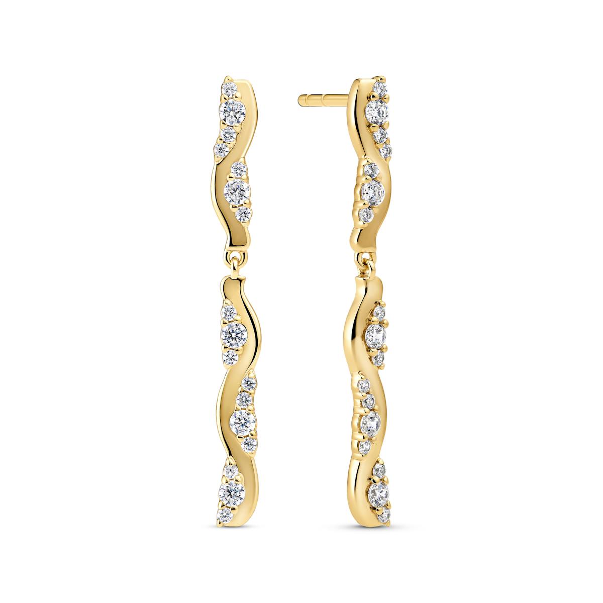 Ellera Waves Altro Due Lungo Earrings