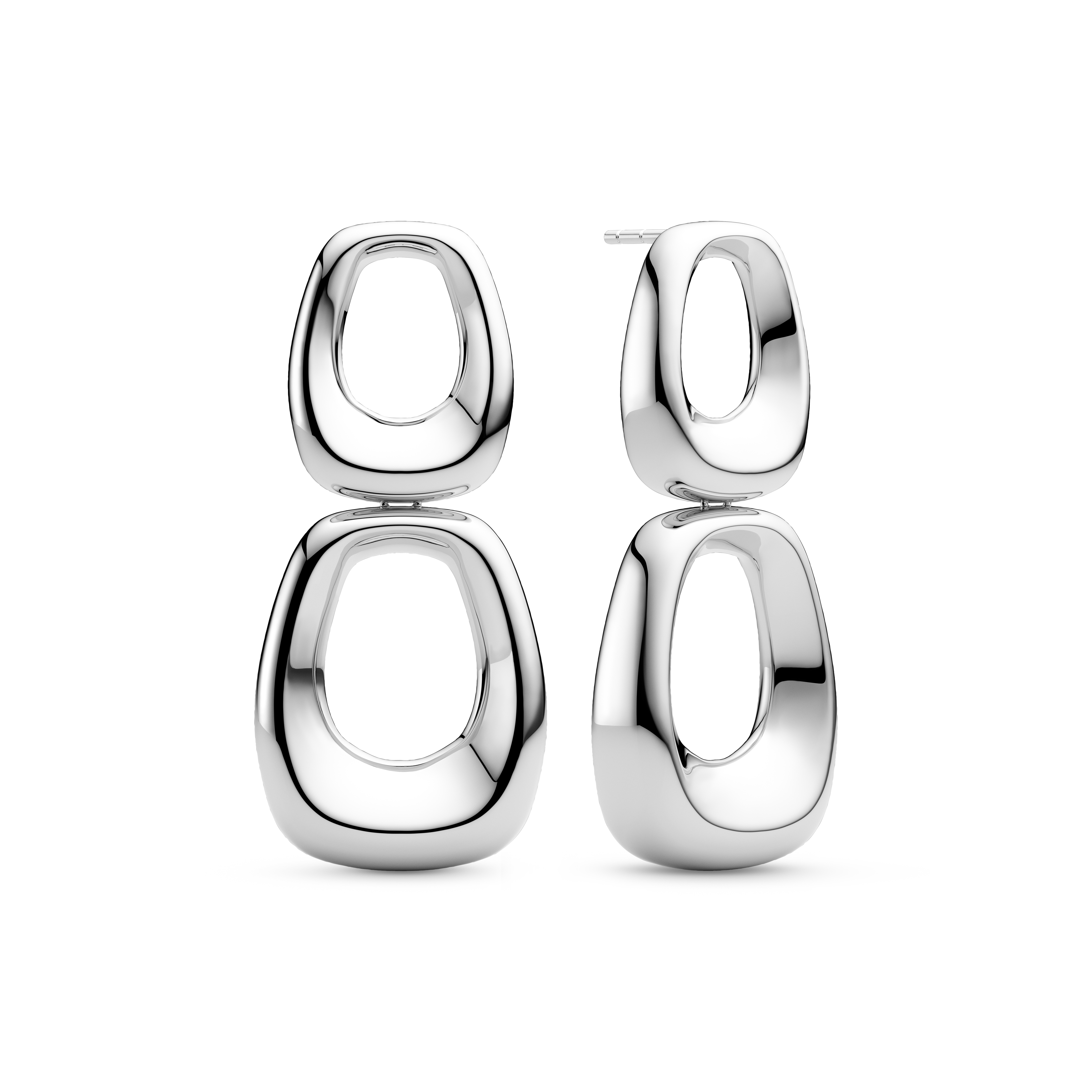 Borsa Due Earrings - Sølv farve