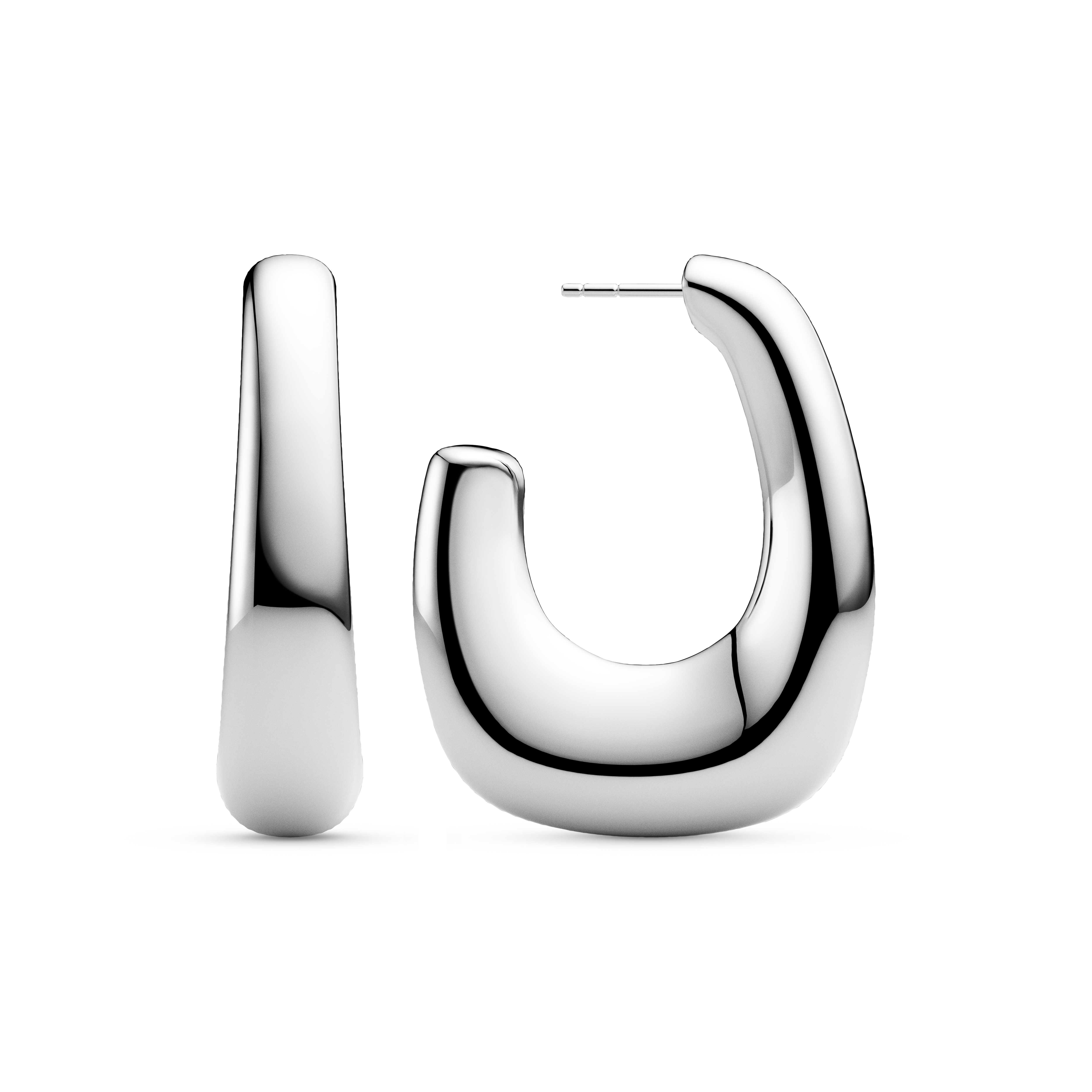 Borsa X-Grande Earrings - Sølv farve