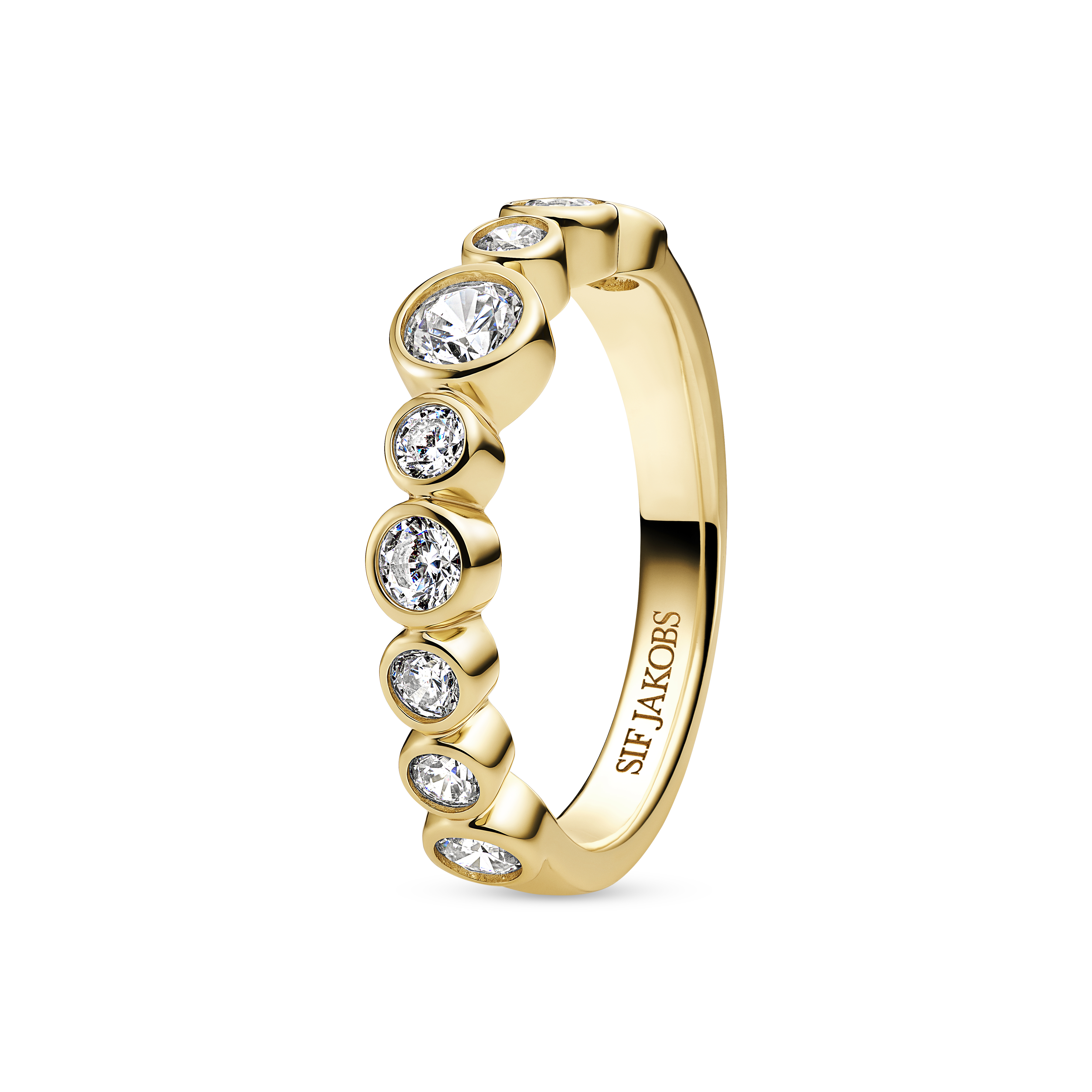 Sardinien Ring - Guld farve, Hvid