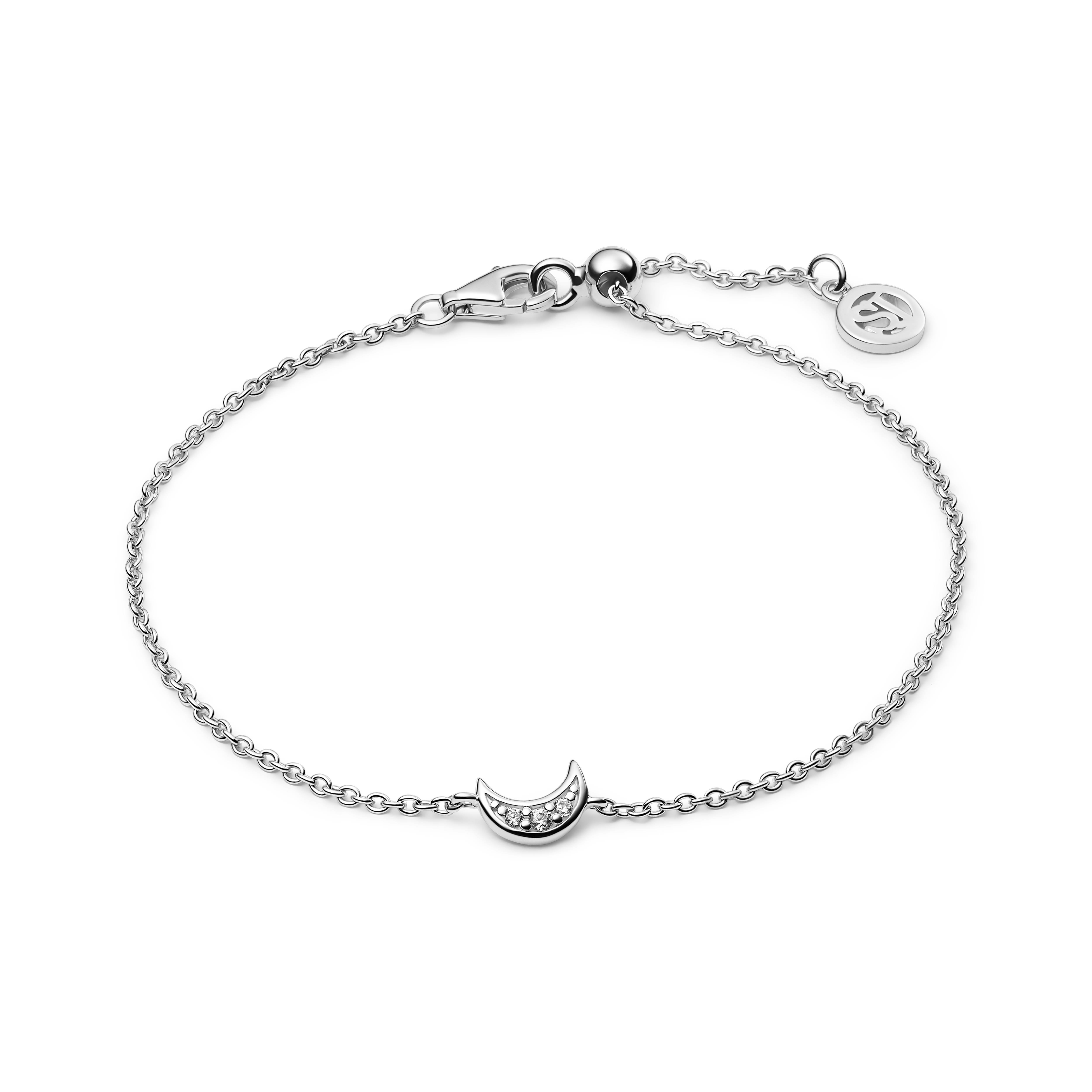 Luna Bracelet - Silver color, White
