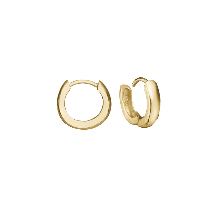 Creoles, 3 x 13 mm, 8kt