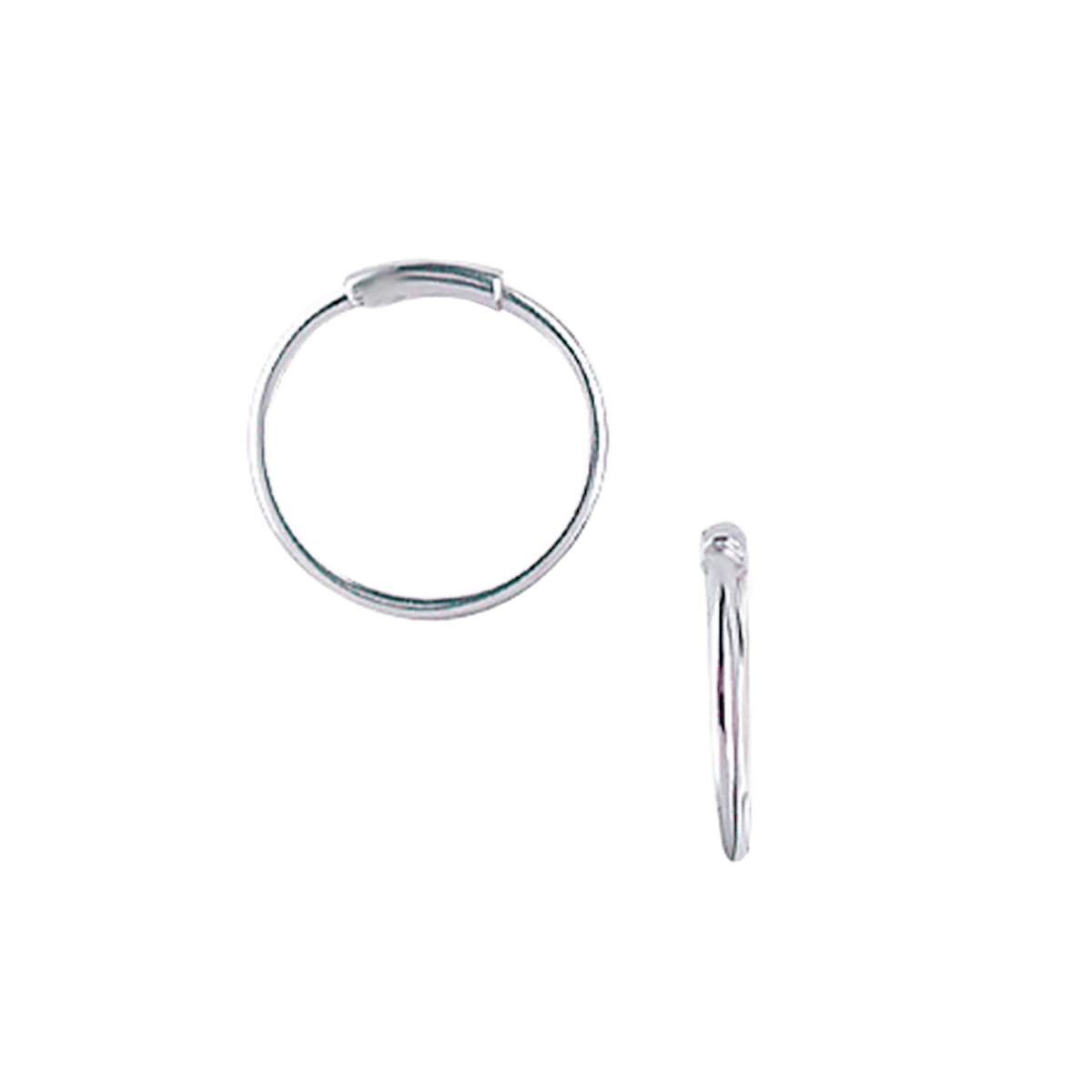 Creoles, 1 x 17.5 mm