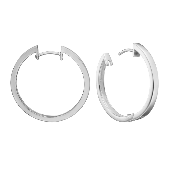 Creoles, 3 x 28.5 mm