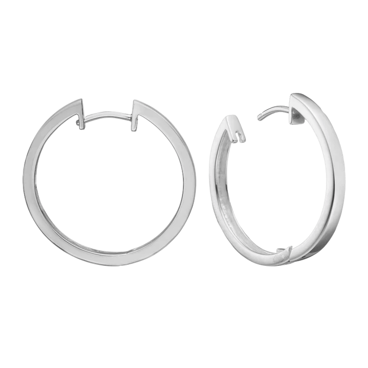 Creoles, 3 x 28.5 mm