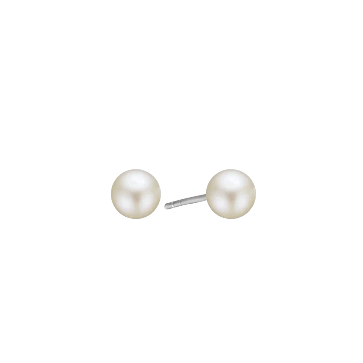Freshwater Pearl Stud Earrings, 8 mm