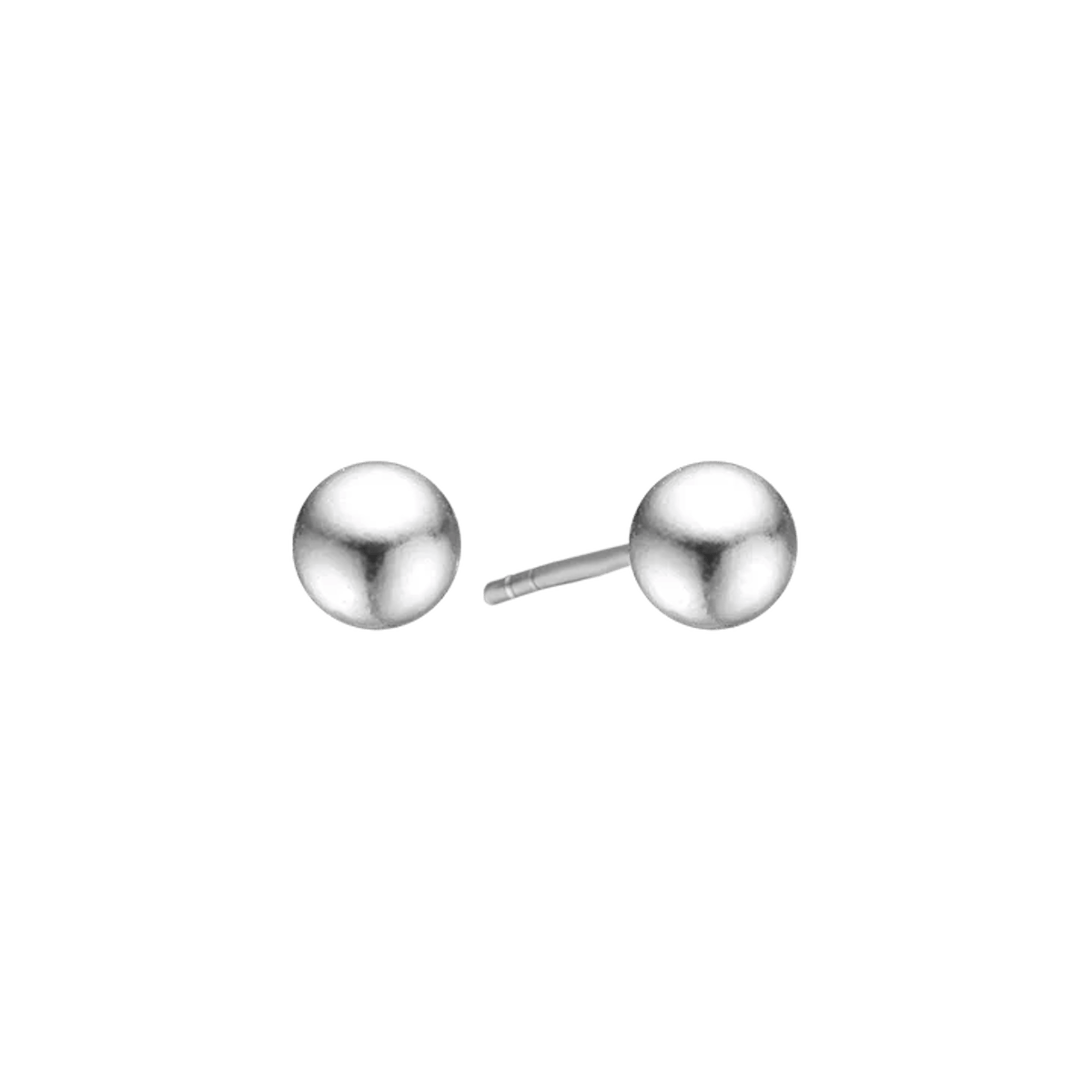 Ball Stud Earrings, 9 mm