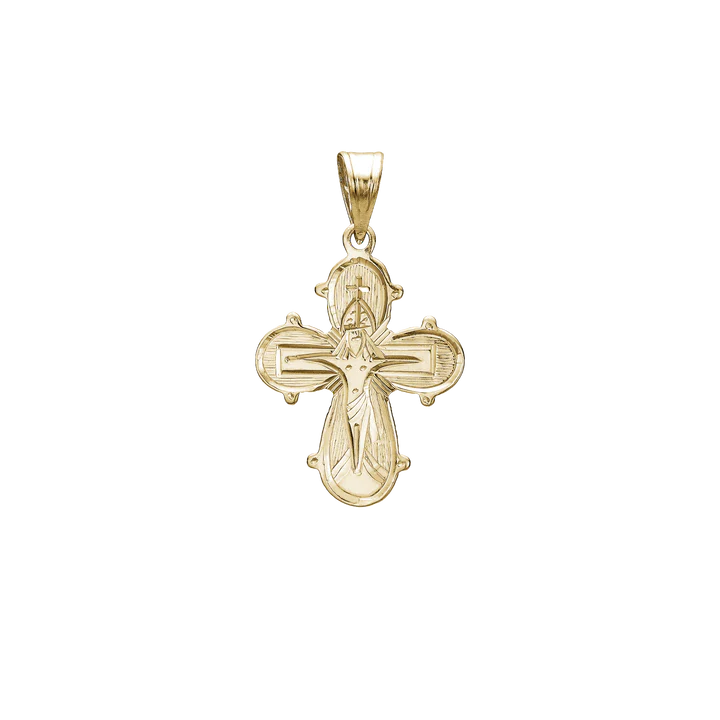 Dagmarkors Pendant, Smooth Back, 17 x 20.5 mm, 14kt