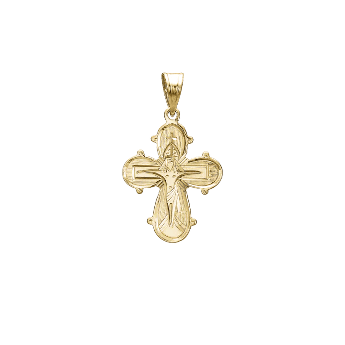 Dagmarkors Pendant, Smooth Back, 17 x 20.5 mm, 14kt