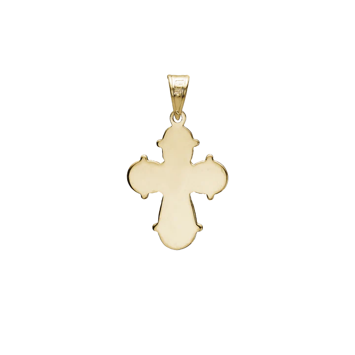 Dagmarkors Pendant, Smooth Back, 17 x 20.5 mm, 8kt