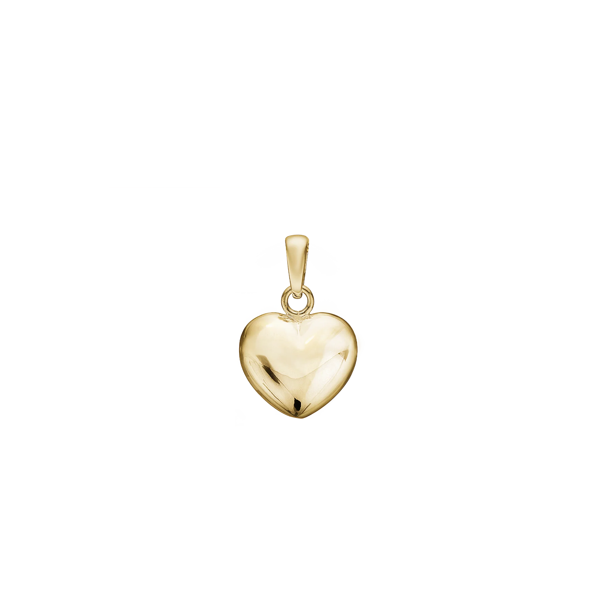 Heart Pendant, 11 x 13 mm, 14kt