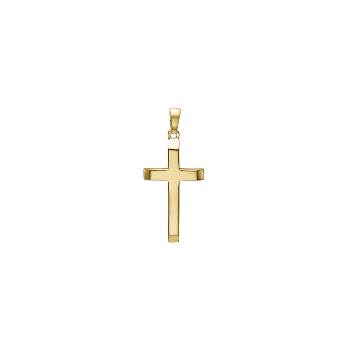 Cross Pendant, 10 x 15 mm, 14kt