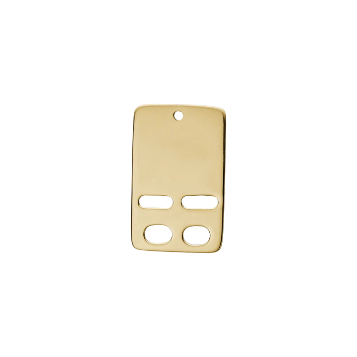 Nameplate Pendant, 14 x 22 mm, 8kt