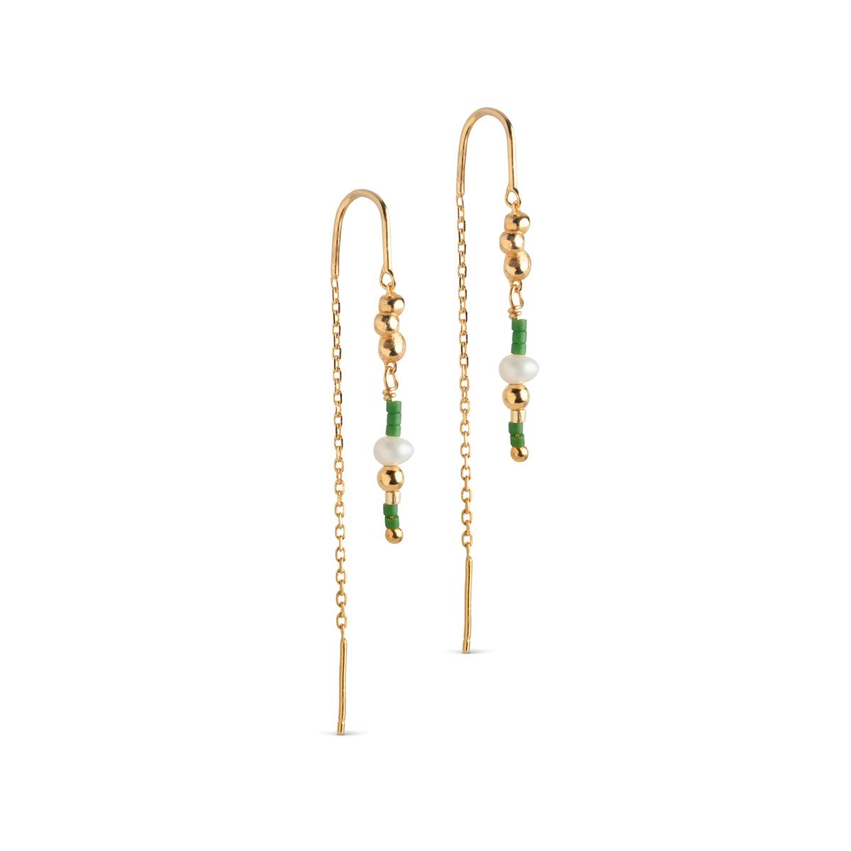 Nara Miyuki Earrings - Khaki