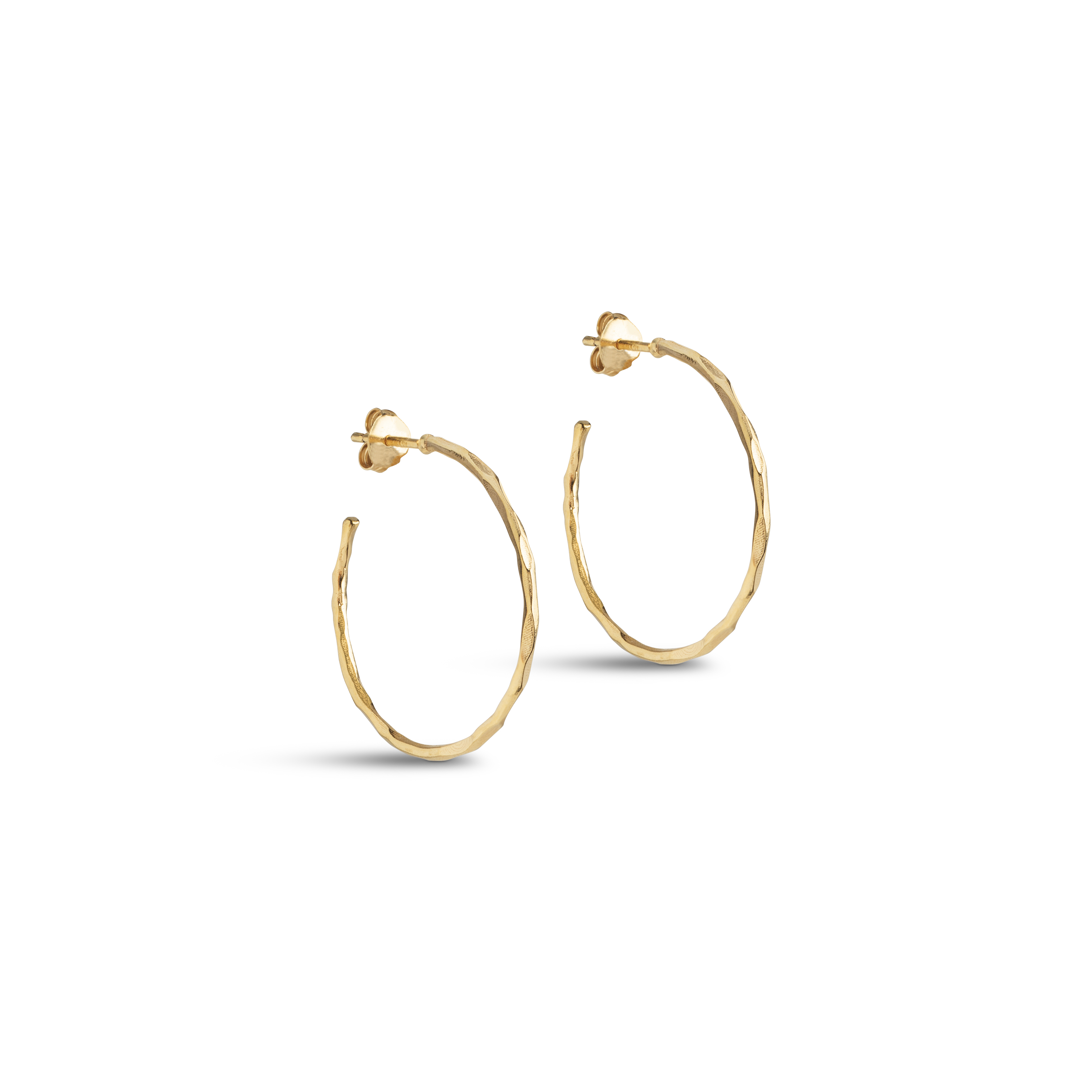 Organic Arena Medium Hoops - Guld farve