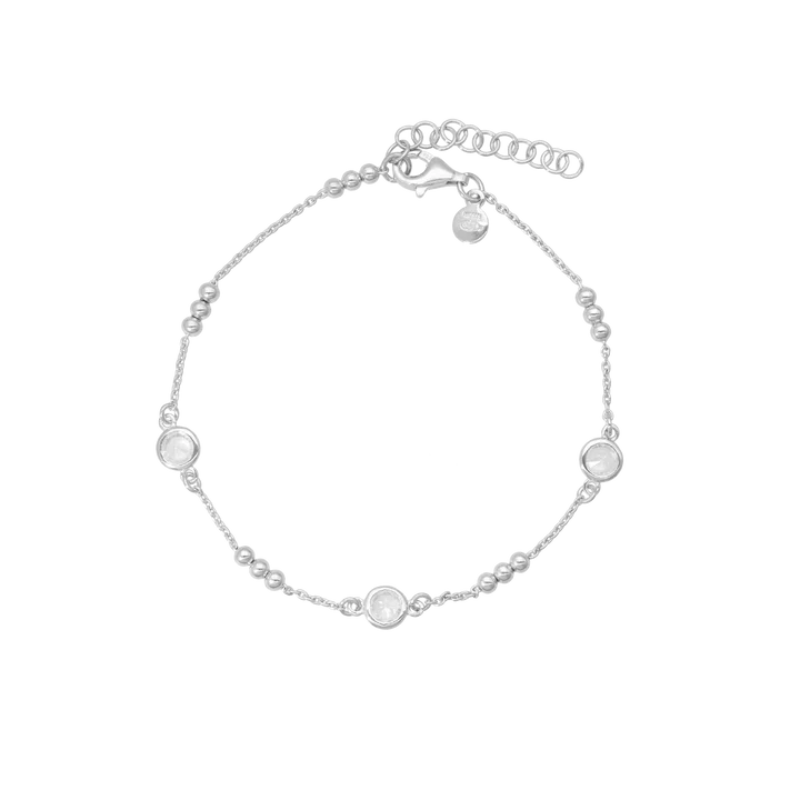Ball & Cubic Zirconia Bracelet