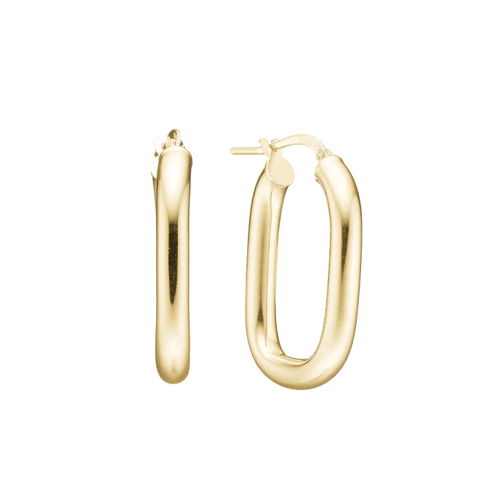 Oval Hoop Earrings