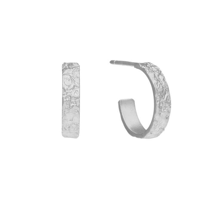 Moon Half Hoop Earrings