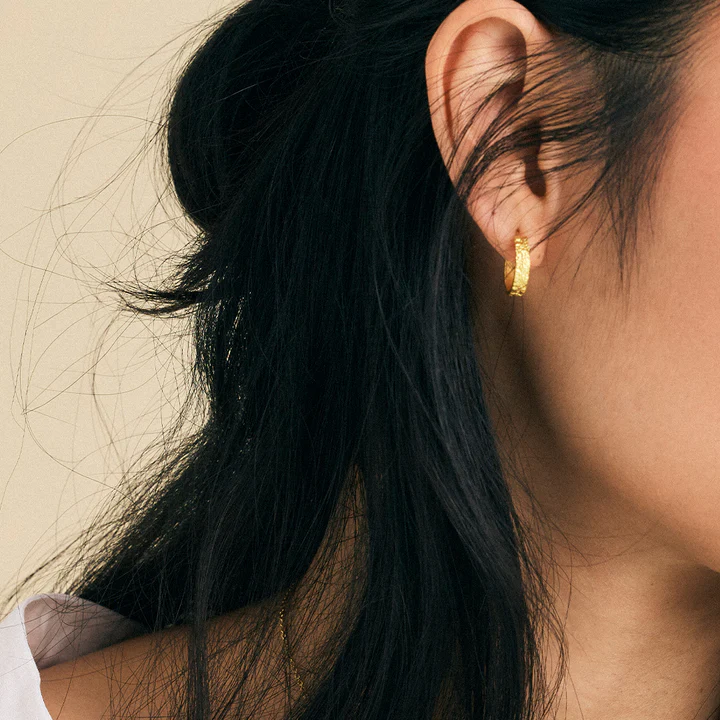 Moon Half Hoop Earrings