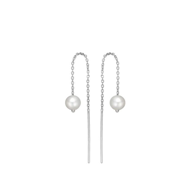 Freshwater Pearl Chain Earrings