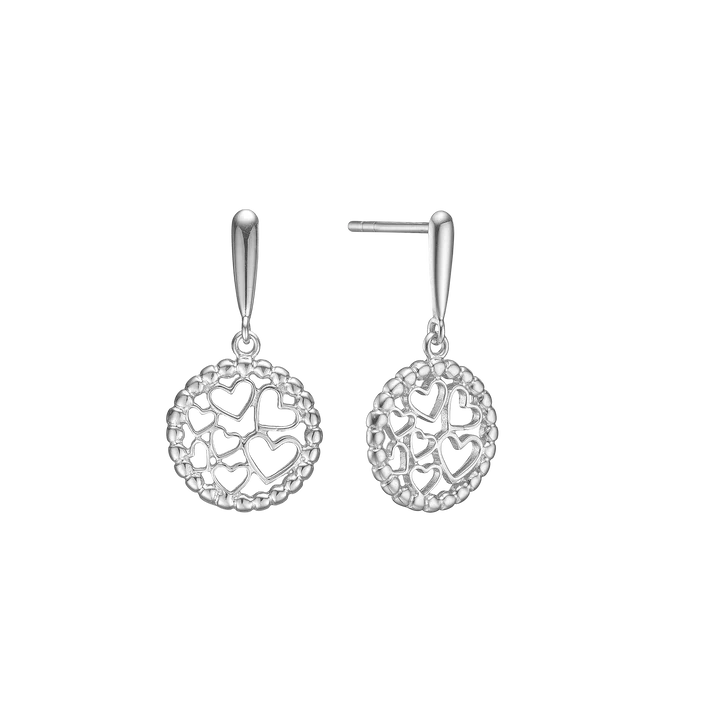 Small Hearts Drop Earrings