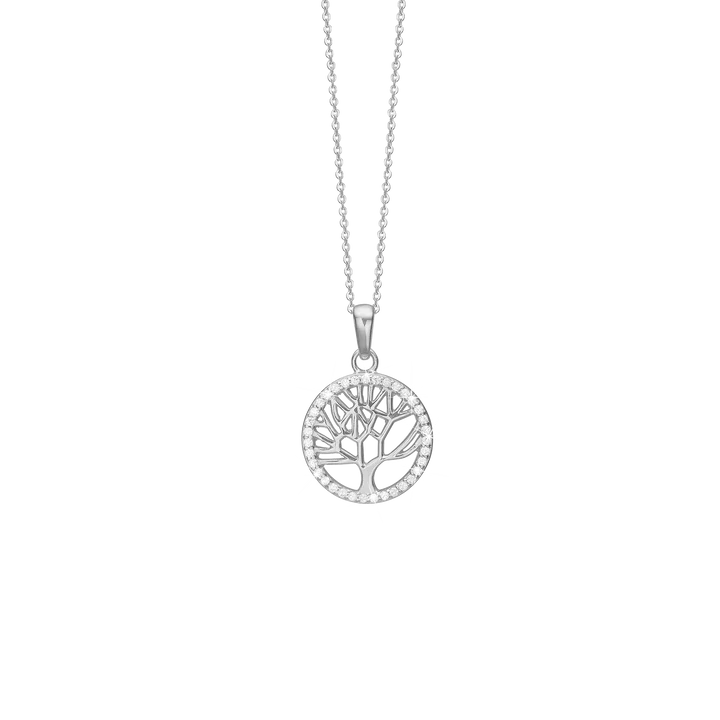 Tree of Life Cubic Zirconia Pendant Necklace