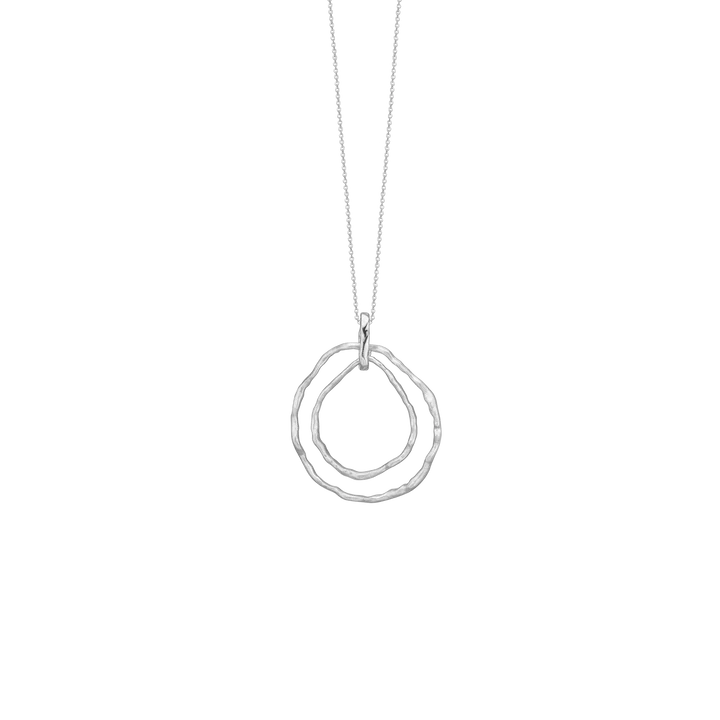 Double Circle Pendant Necklace