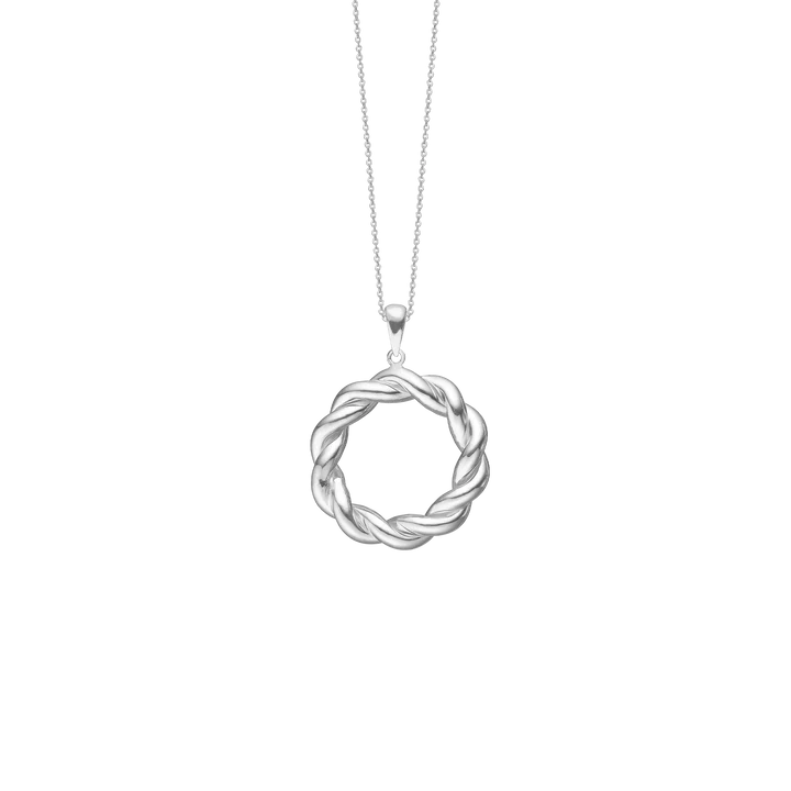 Big Twist Pendant Necklace