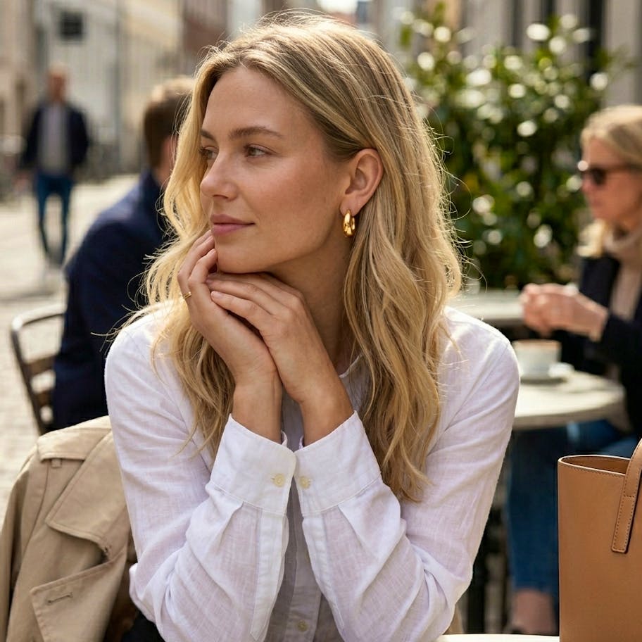 Ayo Copenhagen — Cleo Oval Hoops Ayo Copenhagen Cleo Oval Hoops — Kolczyk