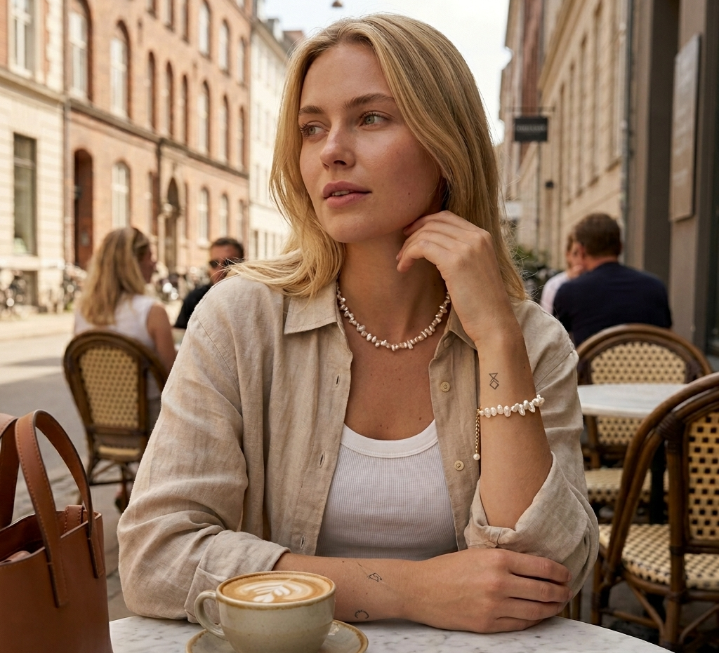 Ayo Copenhagen Ayla Pearl Necklace — Naszyjnik