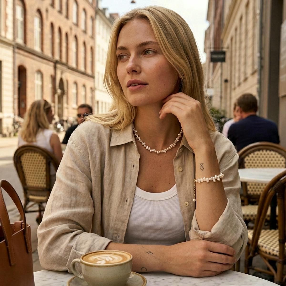 Ayo Copenhagen — Ayla Pearl Necklace Ayo Copenhagen Ayla Pearl Necklace — Collier