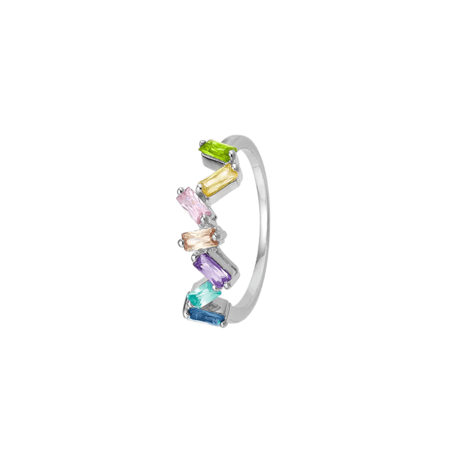 By Aagaard — Baguette Ring with 6 Cubic Zirconia By Aagaard Baguette Ring with 6 Cubic Zirconia — Pierścień