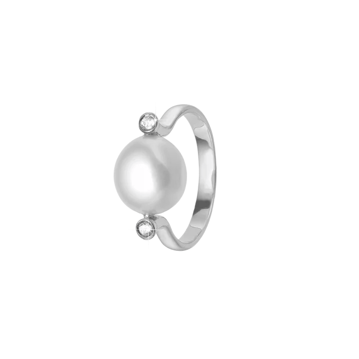 By Aagaard — Baroque Pearl Ring with 2 Cubic Zirconia By Aagaard Baroque Pearl Ring with 2 Cubic Zirconia — Ring