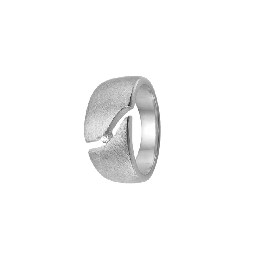By Aagaard — Matte Band Ring with Cubic Zirconia By Aagaard Matte Band Ring with Cubic Zirconia — Pierścień