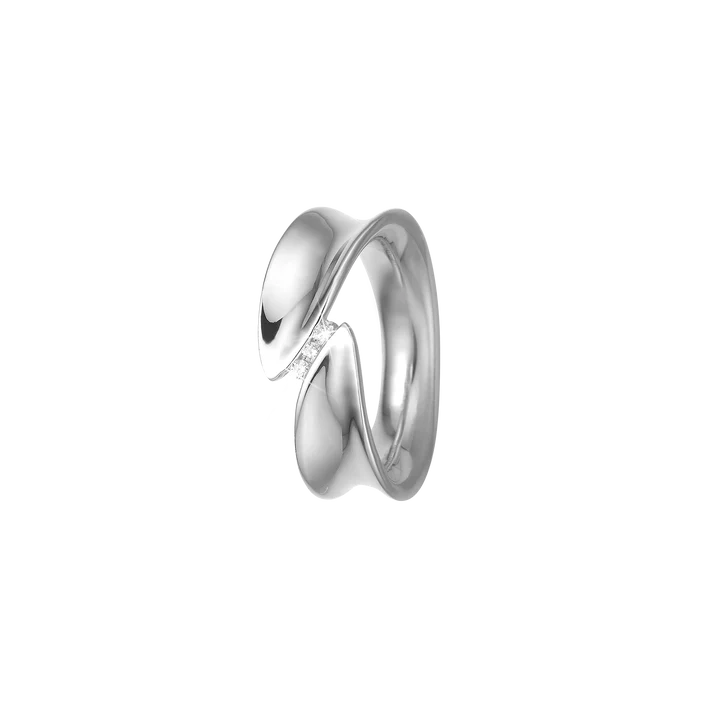 By Aagaard Plain Band Ring with 3 Cubic Zirconia — Ring