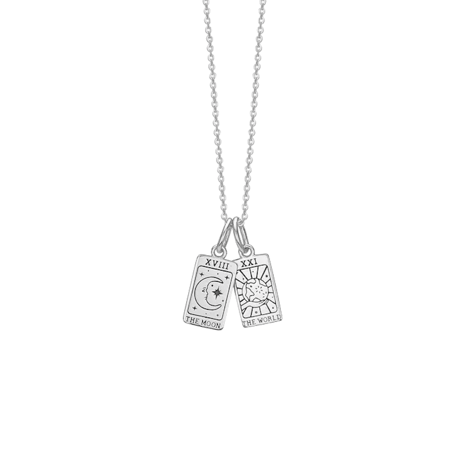 By Aagaard — Moon & World Pendant Necklace By Aagaard Moon & World Pendant Necklace — Halsband