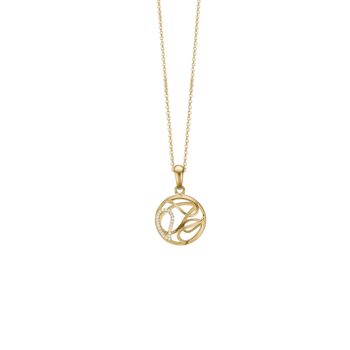 By Aagaard 3D Circle Cubic Zirconia Pendant Necklace — Necklace