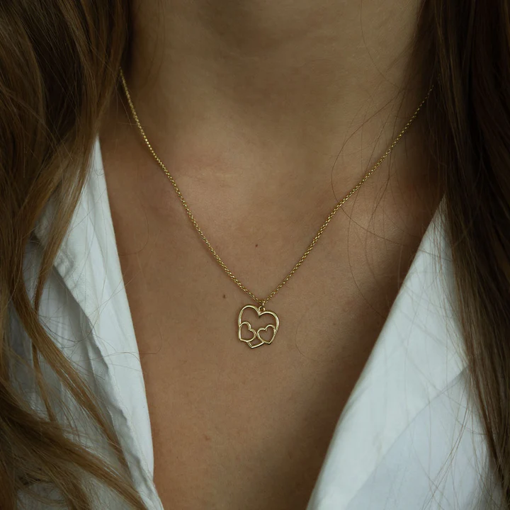 By Aagaard Hearts Pendant Necklace — Halskæde