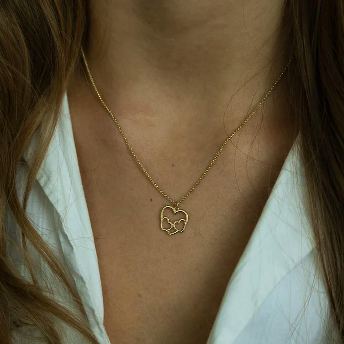 By Aagaard — Hearts Pendant Necklace By Aagaard Hearts Pendant Necklace — Halskjeder