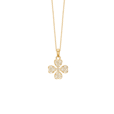 By Aagaard — Four Leaf Clover Cubic Zirconia Pendant Necklace By Aagaard Four Leaf Clover Cubic Zirconia Pendant Necklace — Necklace