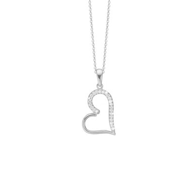 By Aagaard — Heart Cubic Zirconia Pendant Necklace By Aagaard Heart Cubic Zirconia Pendant Necklace — Halskette