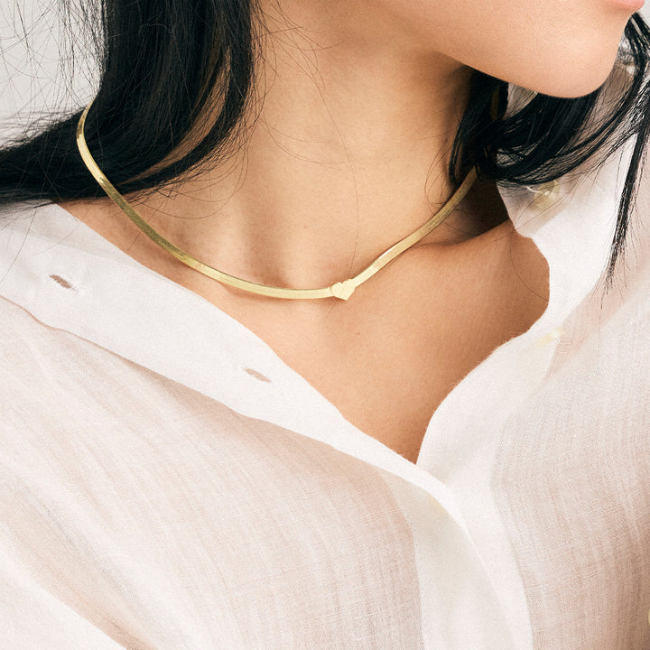 By Aagaard Heart Panzer Necklace — Halskæde