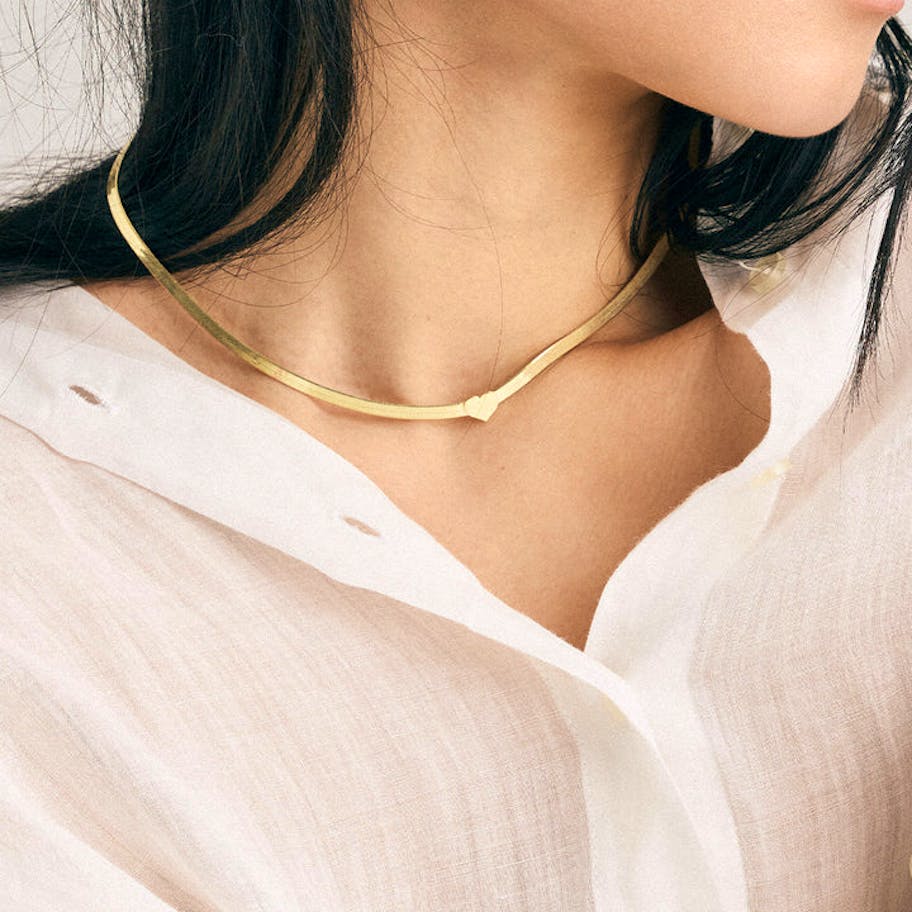 By Aagaard — Heart Panzer Necklace By Aagaard Heart Panzer Necklace — Halsband