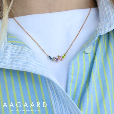 By Aagaard — Baguette Cubic Zirconia Pendant Necklace By Aagaard Baguette Cubic Zirconia Pendant Necklace — Halskette