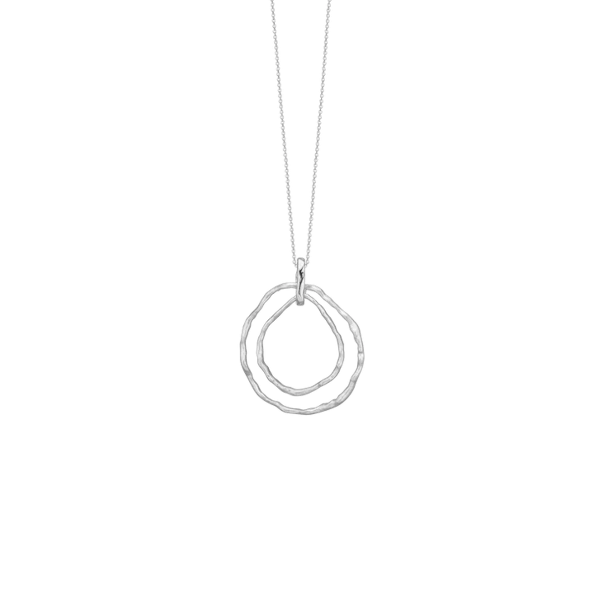By Aagaard — Double Circle Pendant Necklace By Aagaard Double Circle Pendant Necklace — Halskette