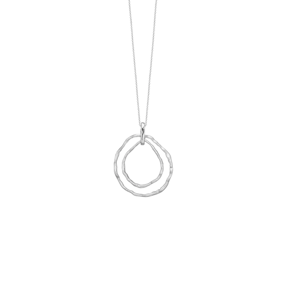 By Aagaard — Double Circle Pendant Necklace By Aagaard Double Circle Pendant Necklace — Halsband