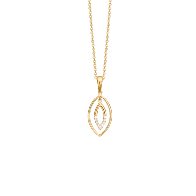 By Aagaard — Droplets Pendant Necklace with 9 Cubic Zirconia By Aagaard Droplets Pendant Necklace with 9 Cubic Zirconia — Necklace