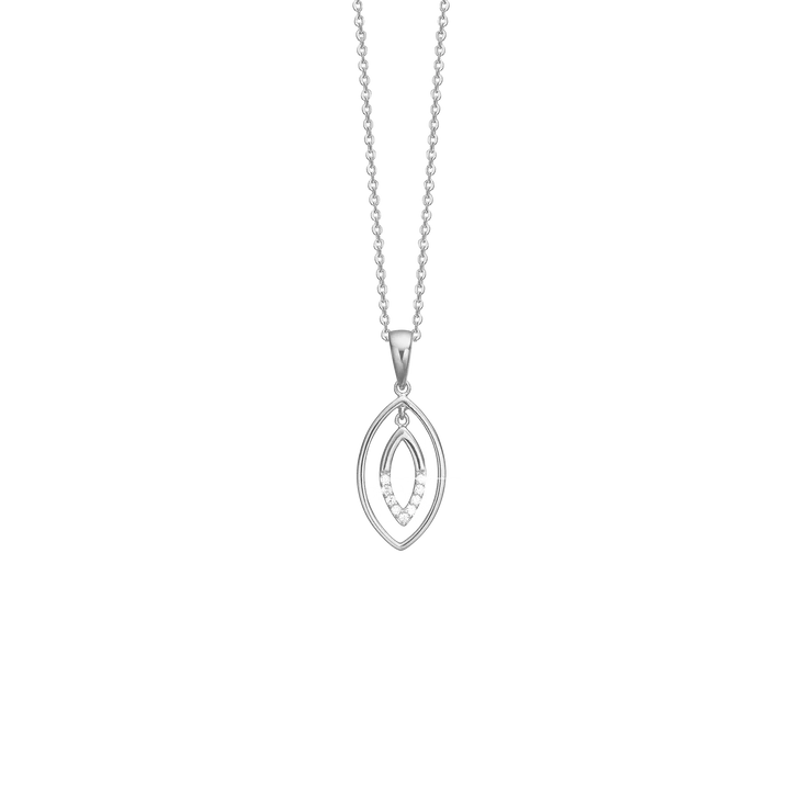 By Aagaard Droplets Pendant Necklace with 9 Cubic Zirconia — Naszyjnik