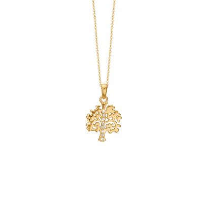 By Aagaard — Tree of Life Pendant Necklace with 5 Cubic Zirconia By Aagaard Tree of Life Pendant Necklace with 5 Cubic Zirconia — Necklace
