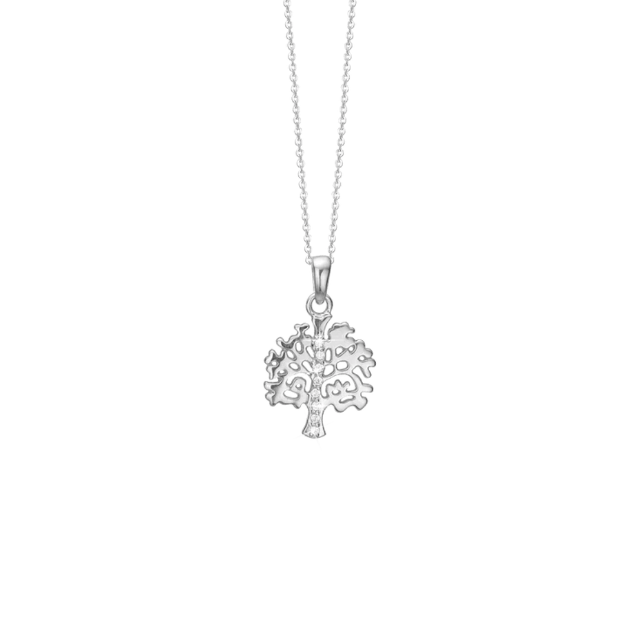 By Aagaard — Tree of Life Pendant Necklace with 5 Cubic Zirconia By Aagaard Tree of Life Pendant Necklace with 5 Cubic Zirconia — Halskjeder